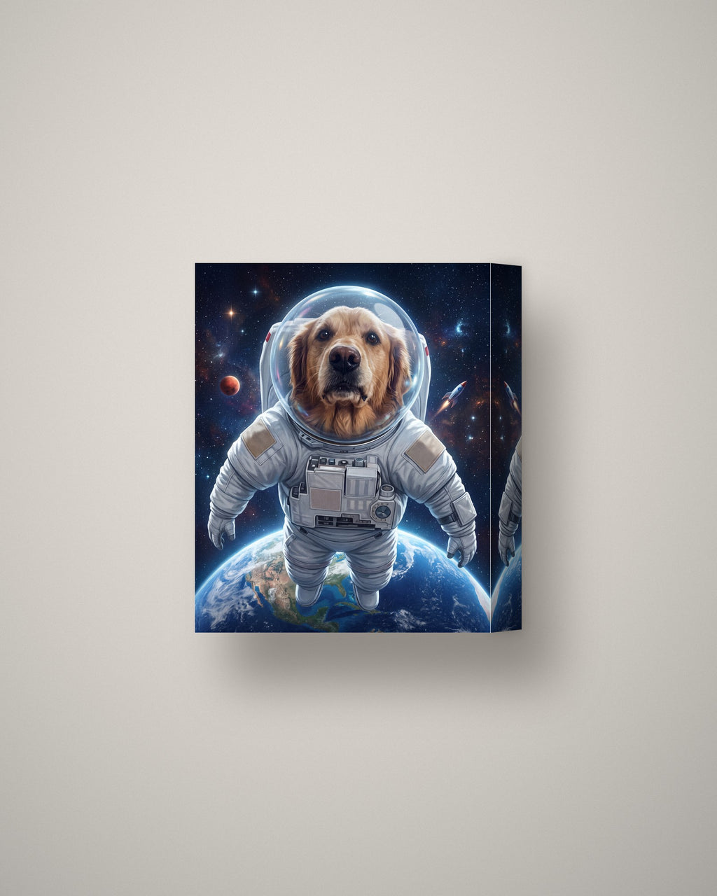 Format example: Canvas 8 x 10 in (20 x 25 cm), mirrored edges