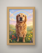Format example: A4 framed in oak-effect, full A4 portrait, no mount