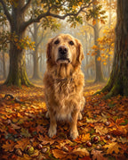 Misty Woodland pet portrait sample