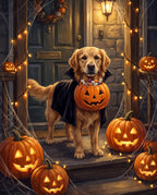 Trick or Treat pet portrait sample