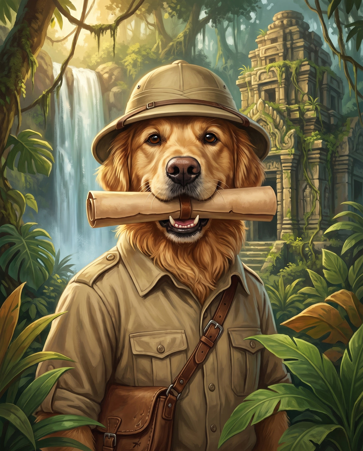 Explorer pet portrait sample