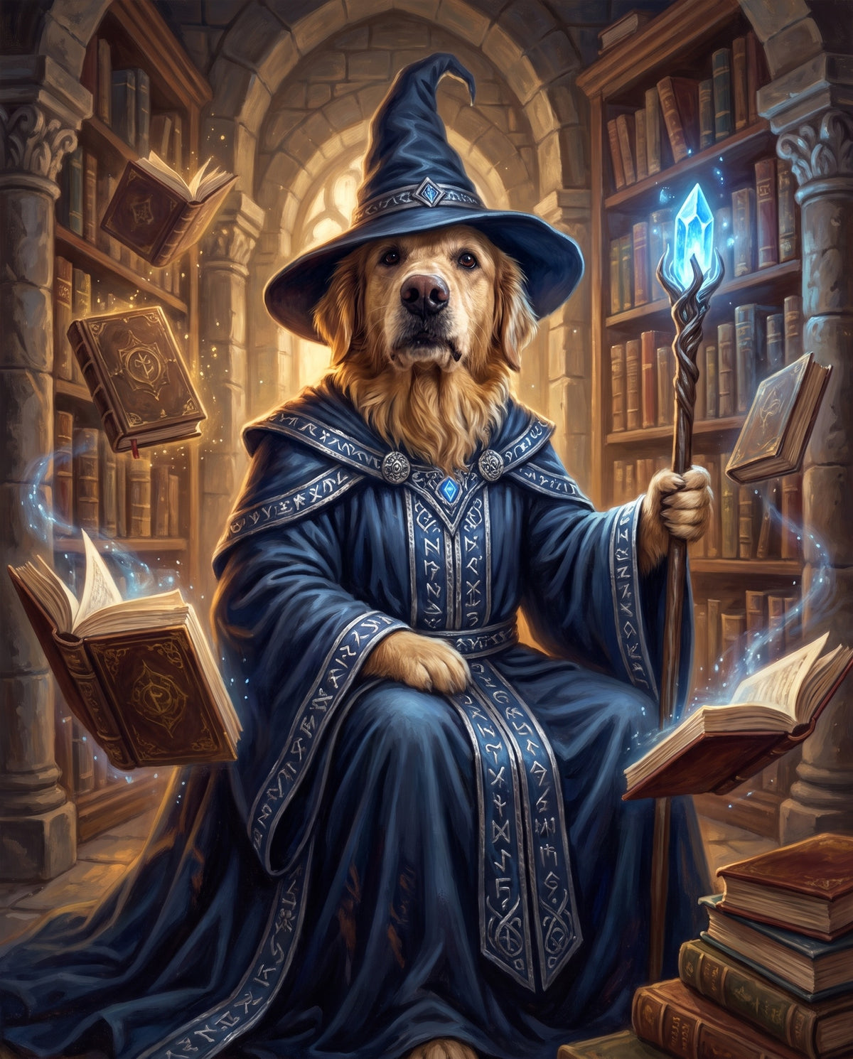 Grand Wizard pet portrait sample