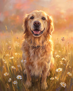 Golden Meadow pet portrait sample