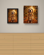 Format example: Example of a framed portrait on a wall