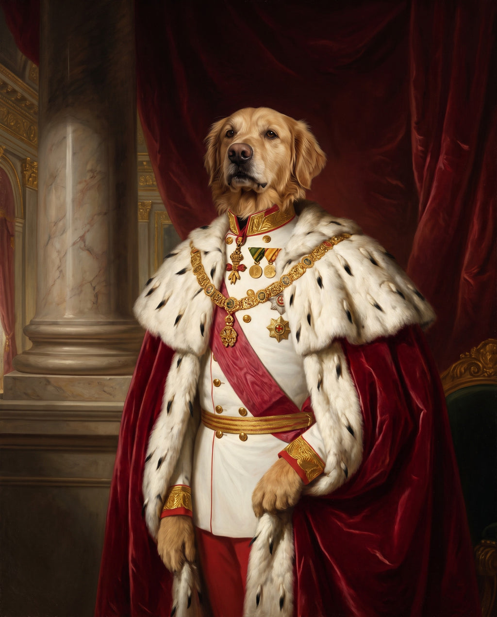 The Archduke pet portrait sample