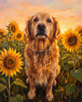 Sunflower Field pet portrait sample