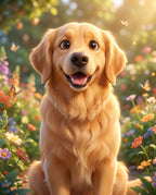 Cartoon pet portrait sample