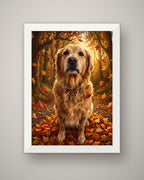 Format example: A4 framed in white, full A4 portrait, no mount