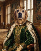 The Prince pet portrait sample
