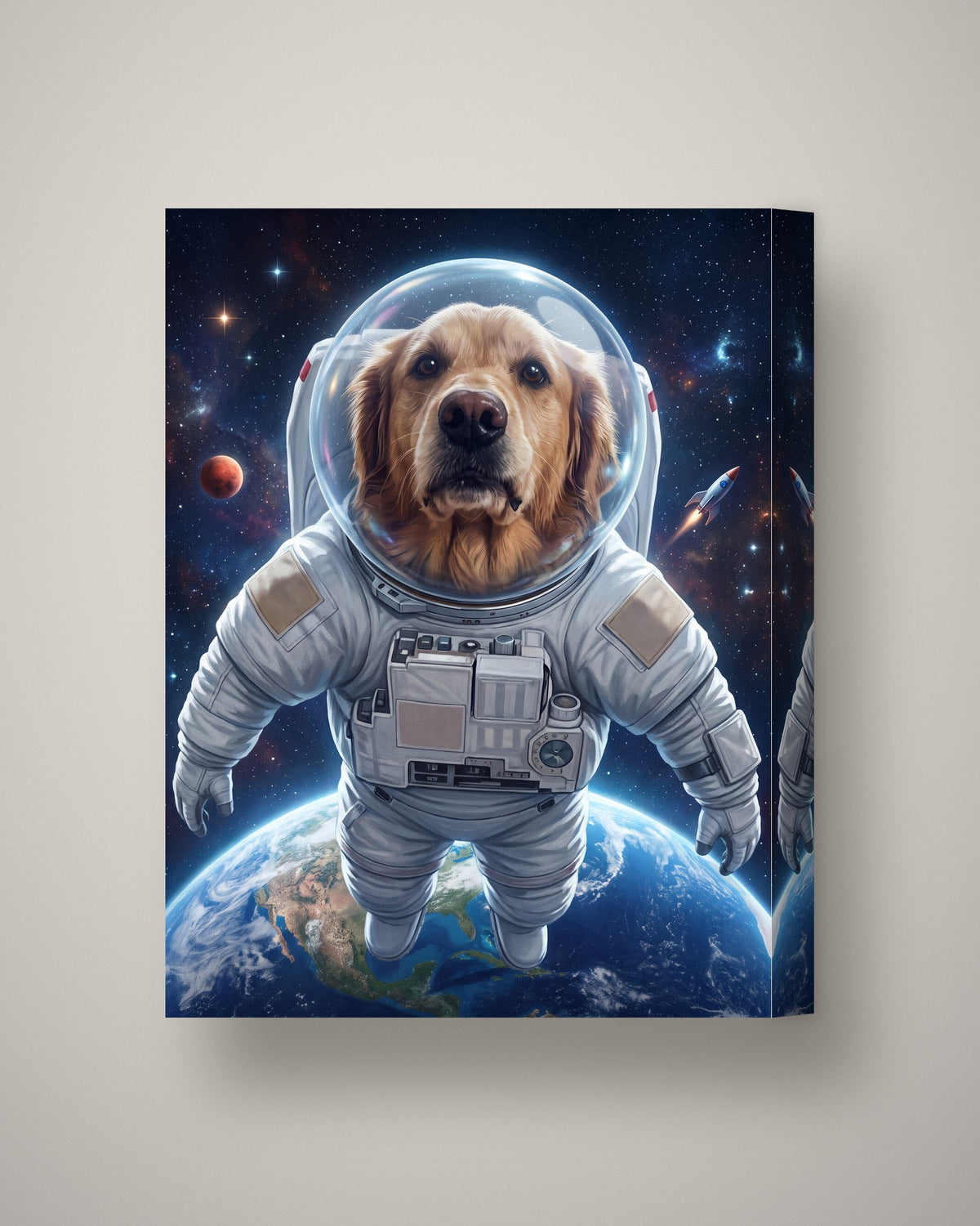 Format example: Canvas 12 x 16 in (30 x 40 cm), mirrored edges