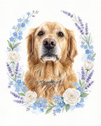 Flower Garden pet portrait sample