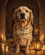 Mummy pet portrait sample