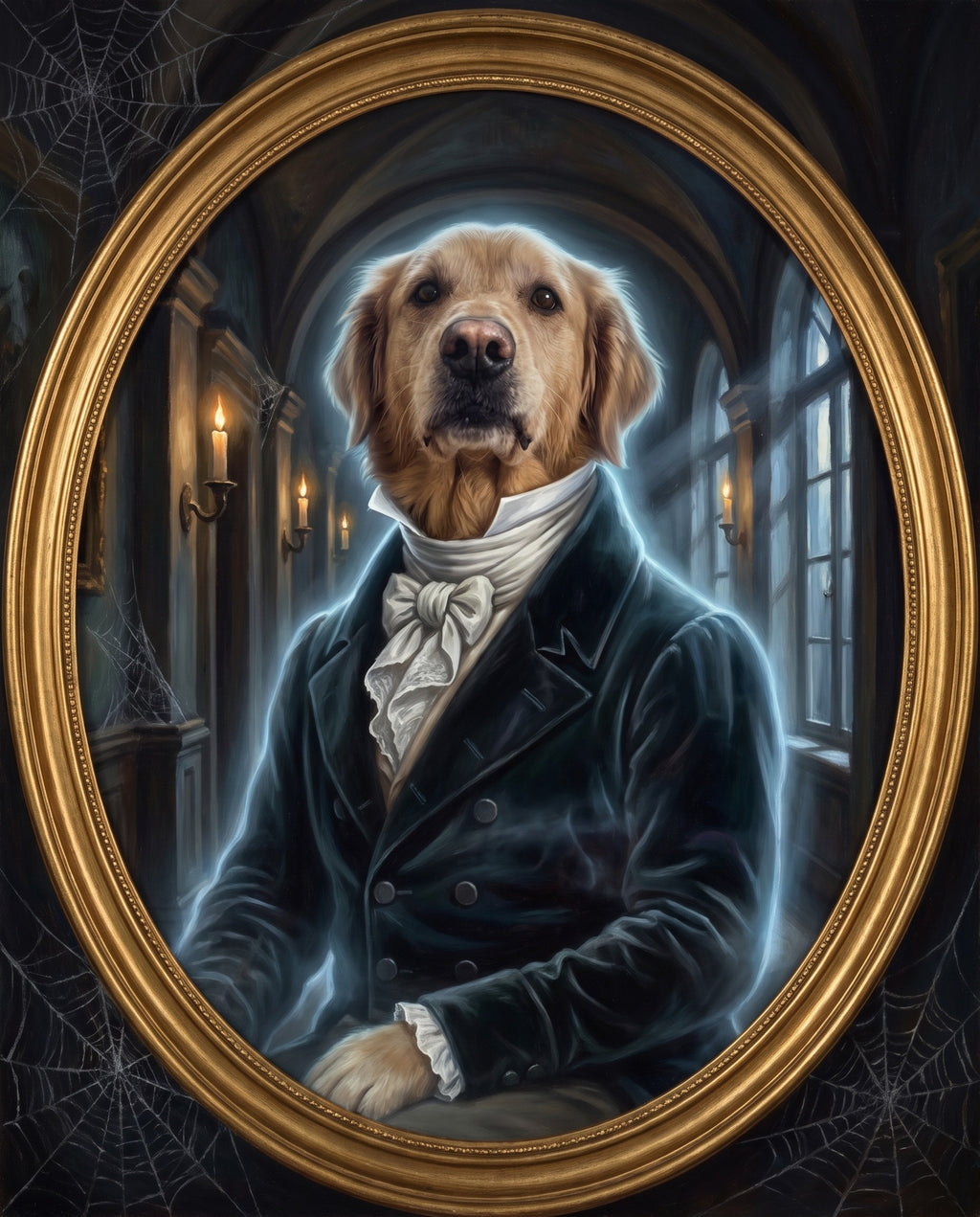 Ghostly Gentleman pet portrait sample