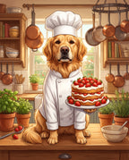 Chef pet portrait sample