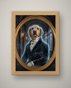 Format example: A4 framed in oak-effect, full A4 portrait, no mount