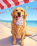 Ice Cream Day pet portrait sample