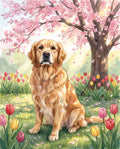 Spring Blossom pet portrait sample