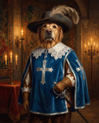 The Musketeer pet portrait sample