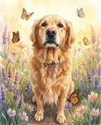 Butterfly Garden pet portrait sample