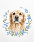 Forget-Me-Not pet portrait sample