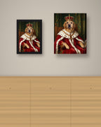 Format example: Example of a framed portrait on a wall