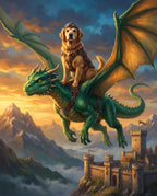 Dragon Rider pet portrait sample