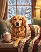 Winter Cocoa pet portrait sample