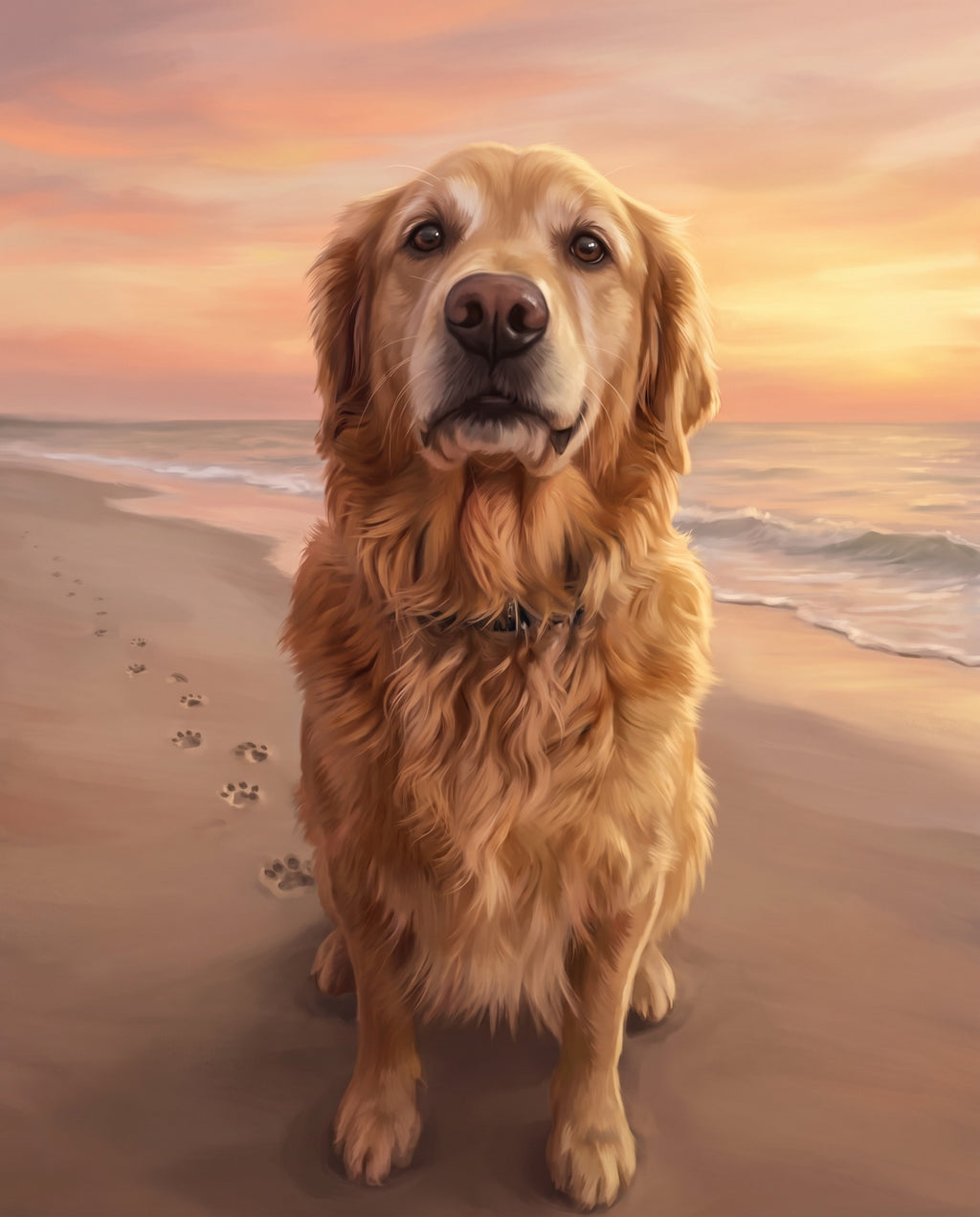 Forever Sunset pet portrait sample