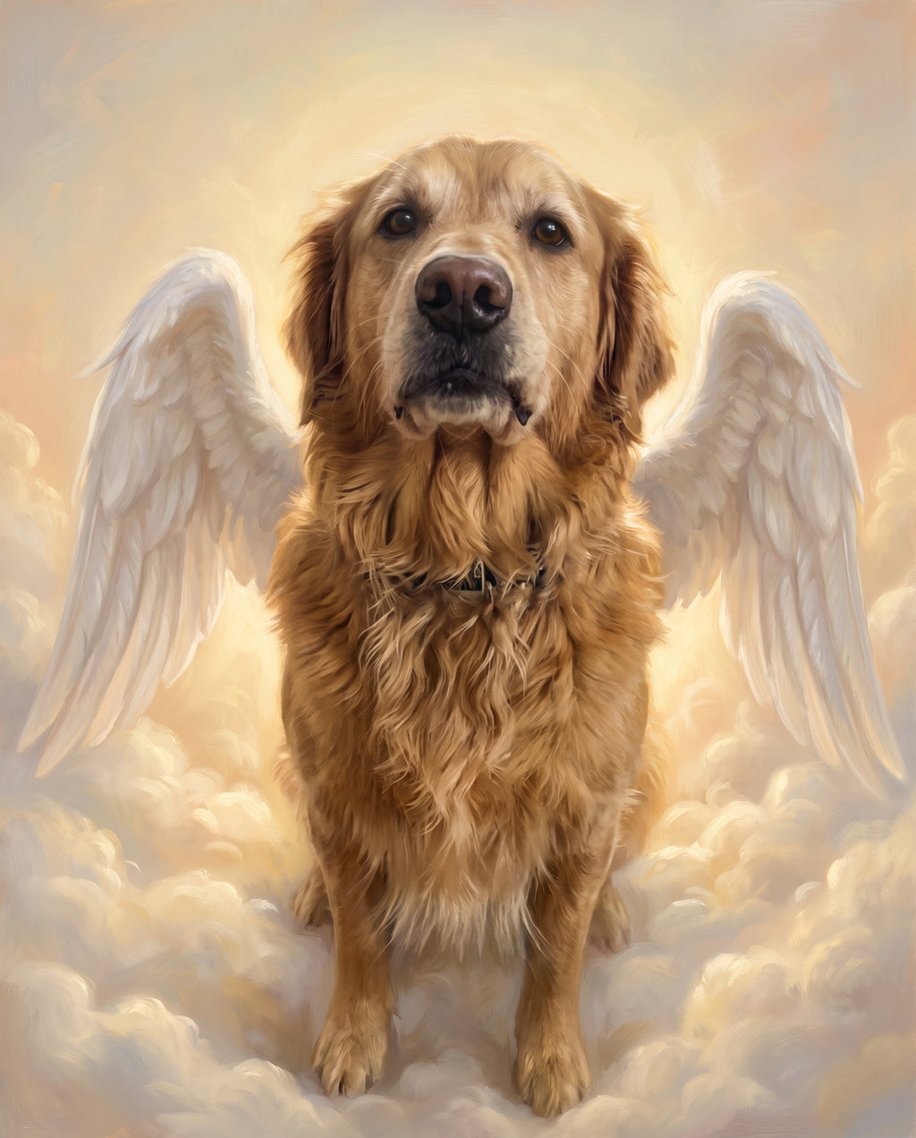 Angel Wings pet portrait sample